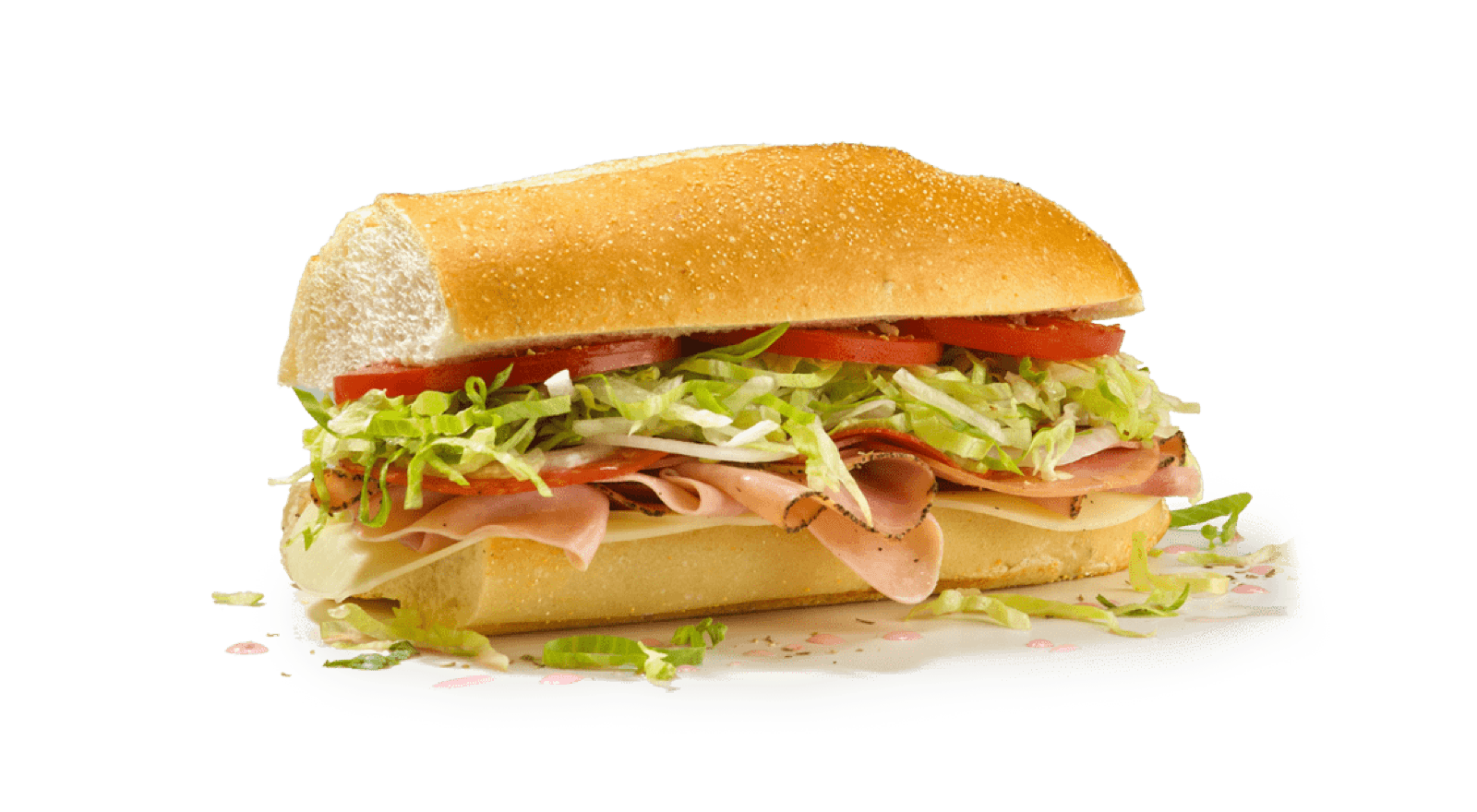 A Jersey Mike's Original Italian sub, sliced fresh