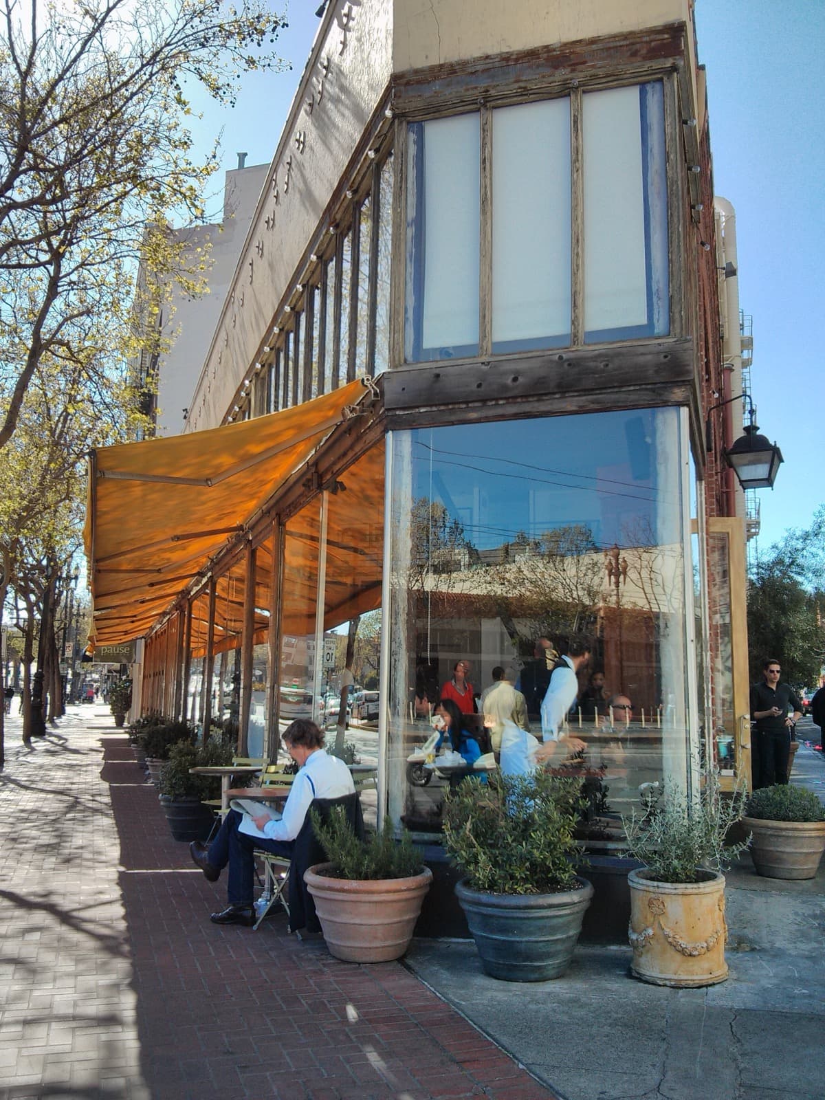 Zuni Cafe's triangular building on Market Street, San Francisco