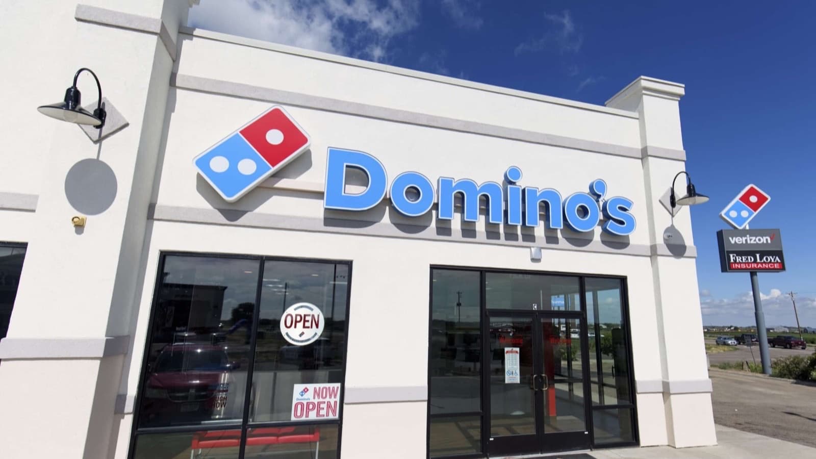 The exterior of Domino's
