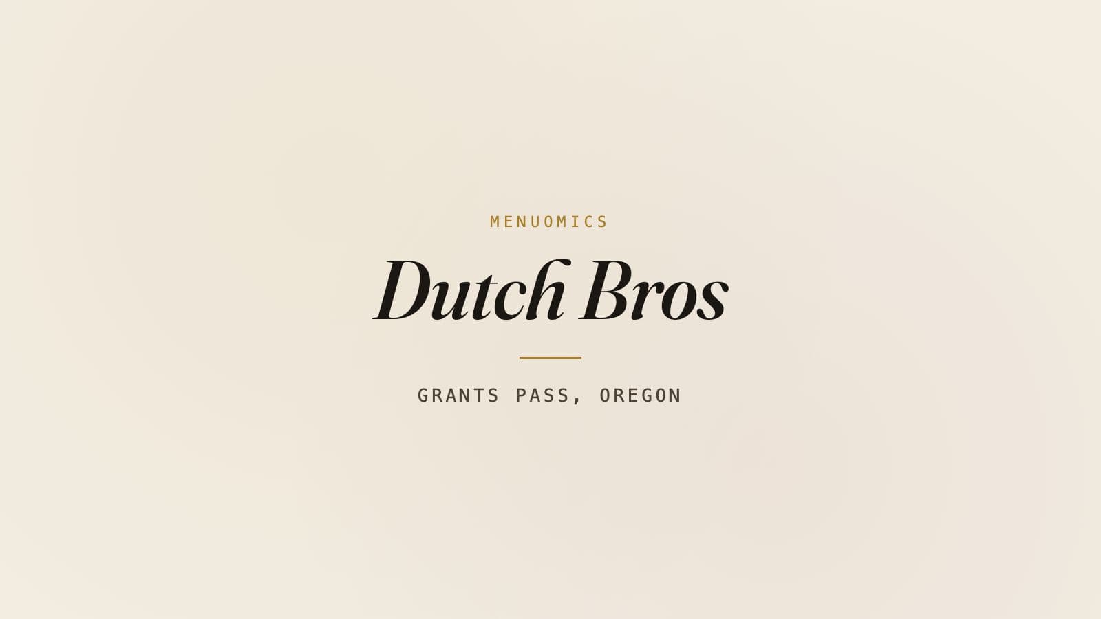 The exterior of a Dutch Bros
