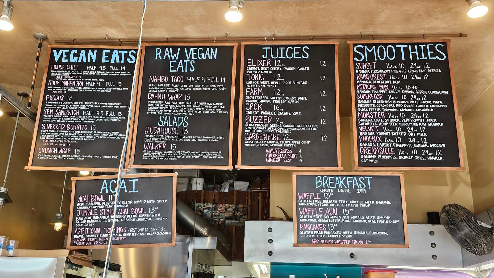 Judahlicious menu board
