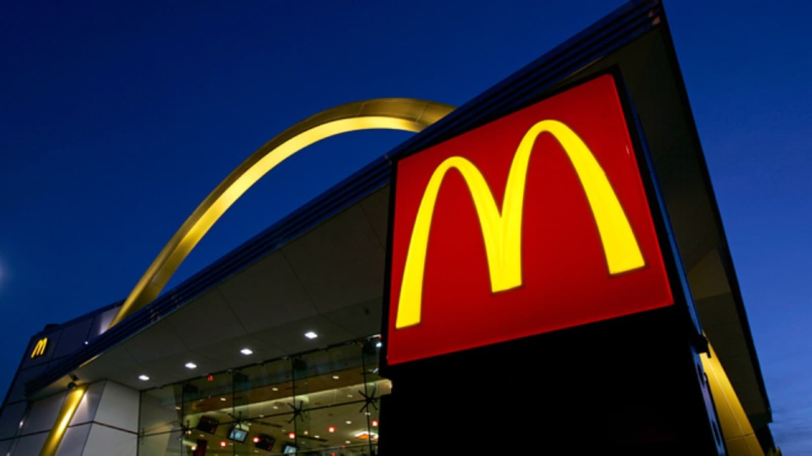 The exterior of McDonald's