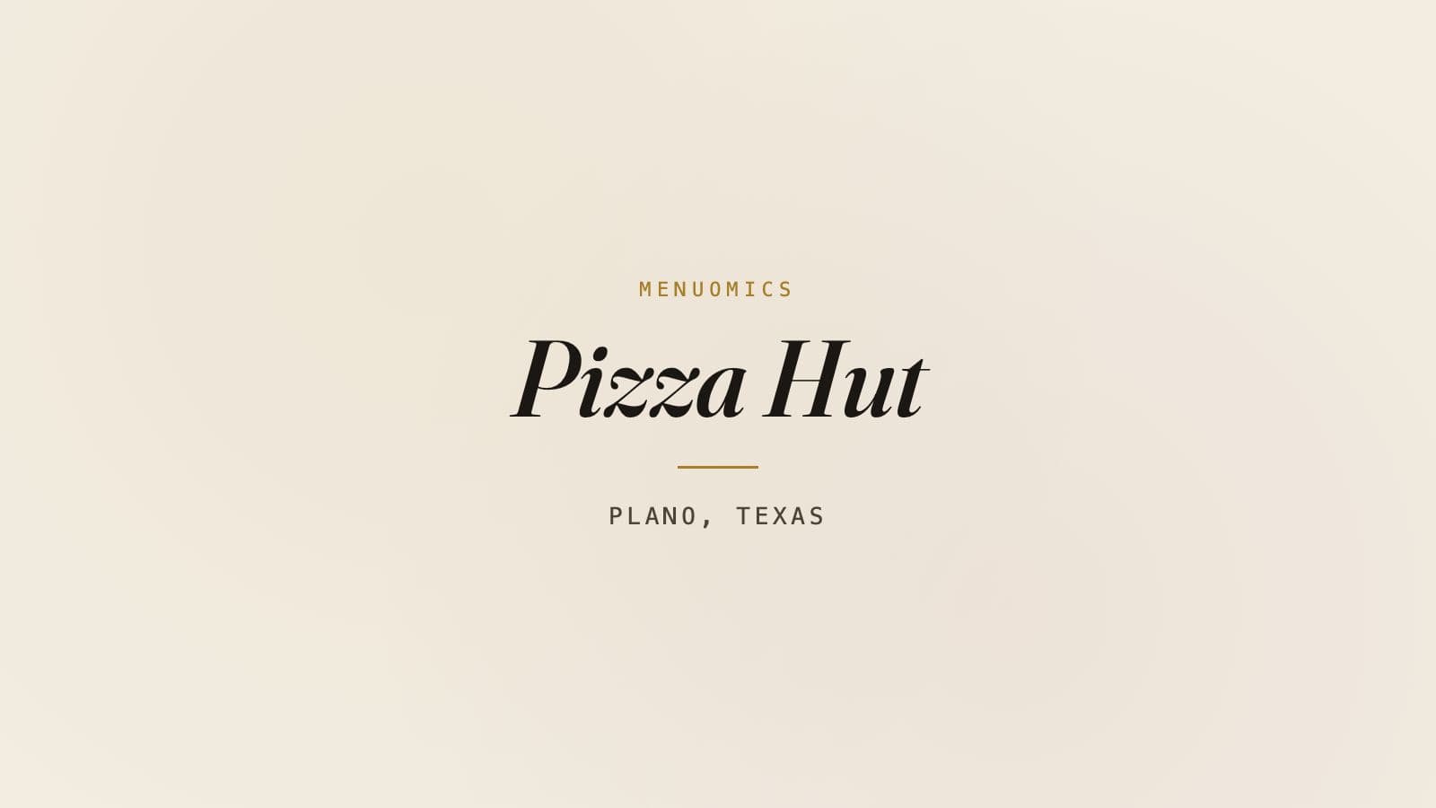 The exterior of a Pizza Hut