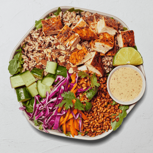 Sweetgreen Crispy Rice Bowl in a compostable bowl
