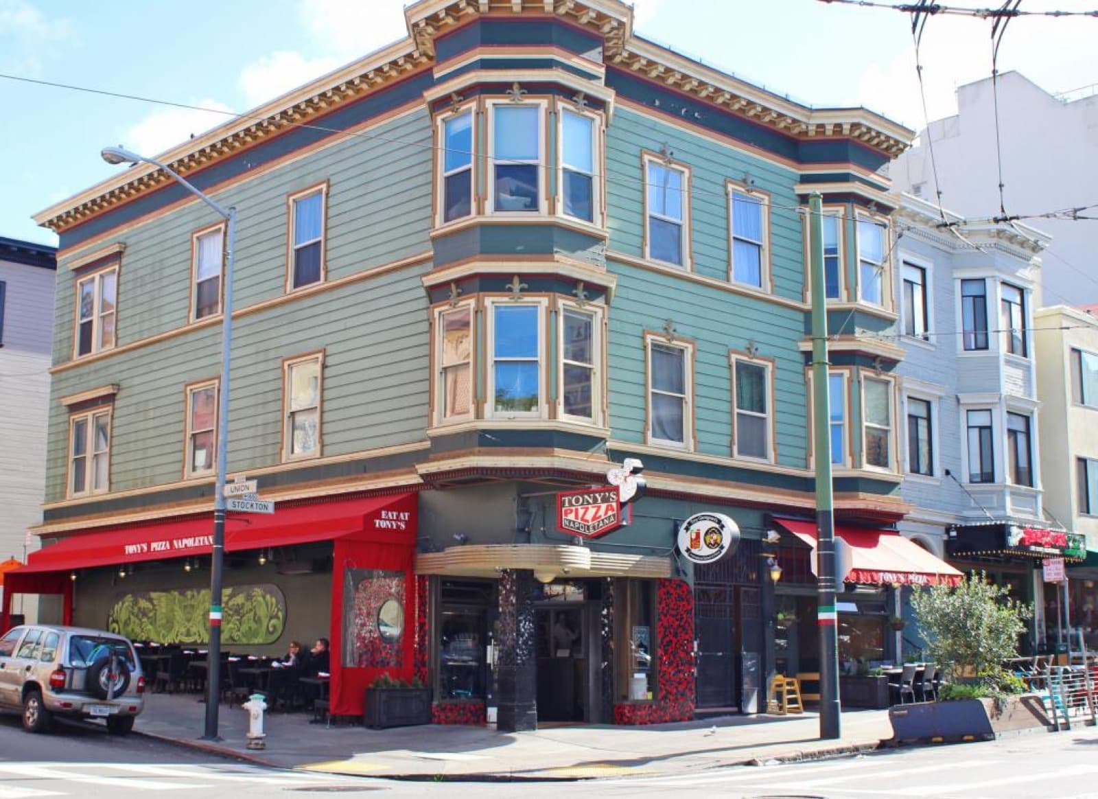 The exterior of Tony's Pizza Napoletana